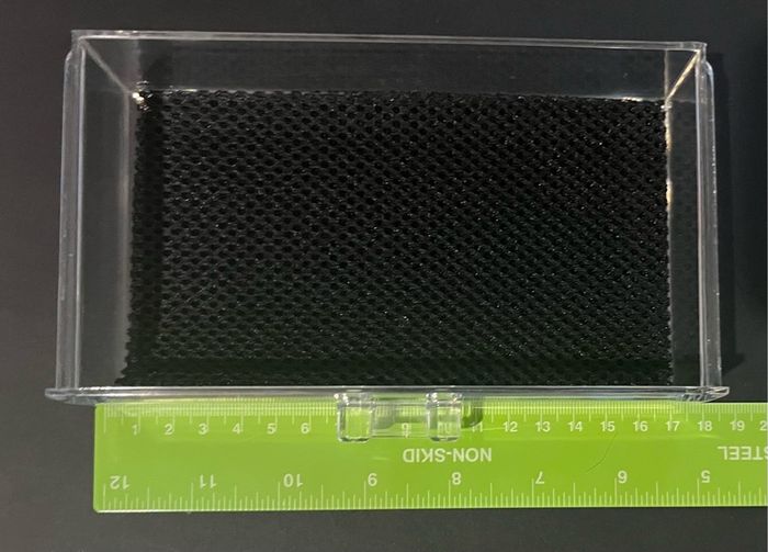 2 Drawer Acrylic/ Perspex Box Measuring 190mm X 100mm X90mm