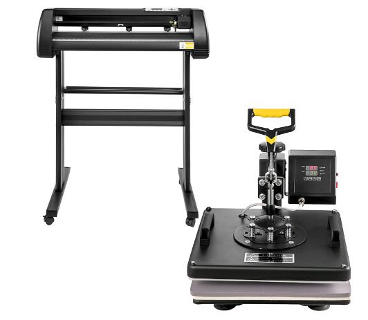 5 in 1 Transfer Heat Press Machine and  Vinyl Cutting Plotter Desktop Machine