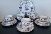 Rare Vintage Crown Staffordshire "Penang" tea set