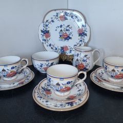 Rare Vintage Crown Staffordshire "Penang" tea set