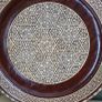 Vintage Mother of Pearl Wooden Decorative Plaque Image 5