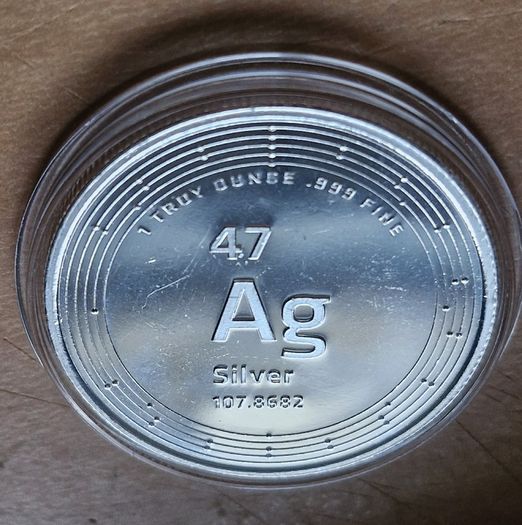 USA 1 oz Silver Elemetal .999 Ag