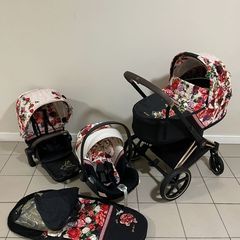 Cybex Platinum Priam Spring Blossom Travel System