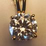 2.5ct. Moissanite Solitaire Pendant and Chain Image 10