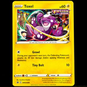 Toxel SWSH209 Cosmos Rare Holo SWSH Black Star Promo Pokemon Card Swirl