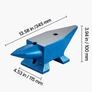 Single Horn Anvil 22Lbs Steel Anvil Blacksmith for Sale Forge Steel Tools with Round and Square Hole and Equipment Anvil Rugged Blacksmith Jewelers Durable and Robust Metalsmith Tool Image 2