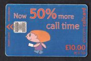 2001 Ireland IR10 plus 50% free "Simply Talk" Callcards were final definitive range (Schlumberger OP Science) Call Card used