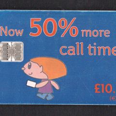 2001 Ireland IR10 plus 50% free "Simply Talk" Callcards were final definitive range (Schlumberger OP Science) Call Card used