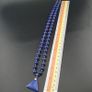 Vintage Lapis Lazuli Beads with Silver Triangle Lapis Pendant Necklace Image 7