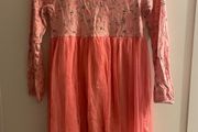 Leigh tucker willow pink flower tulle dress age 6-7
