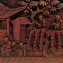 19th Century Chinese Teak Carved Ornate Panel Image 7