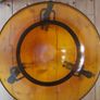 Home decor glass bowl on metal stand Image 2
