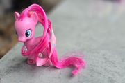Pinkie Pie with ribbon in hair 3inch Brushable MLP G4 My Little Pony 2010