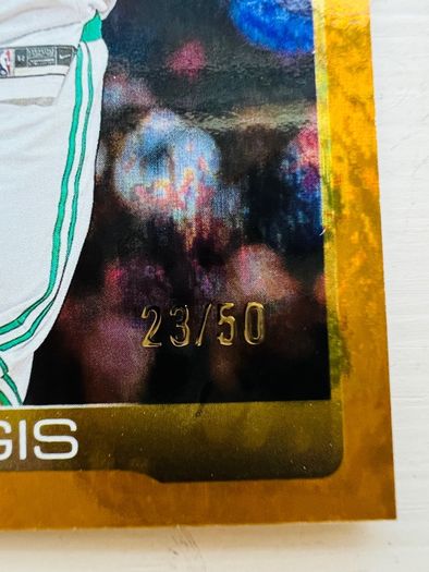 NBA basketball trading card numbered 23 out of 50