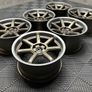 18" Inch Strom DS15 Drift Wheels 5x114.3 Nissan silvia skyline RX7 MX5 R32 R33 lexus IS200 Image 4