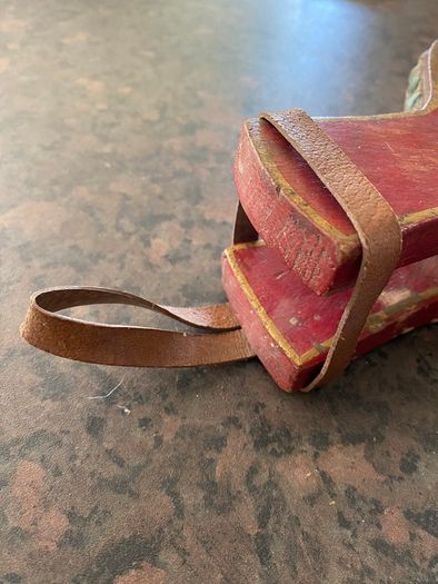 C1910 Antique Red-painted And Oil-gilt-decorated Decorative Only