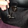 Gianfranco Ferre Black Leather and Monogram Canvas Laptop Bag Image 6