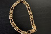 18k / ct gold bracelet / bangle 2 tone yellow gold