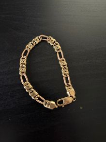 18k / ct gold bracelet / bangle 2 tone yellow gold