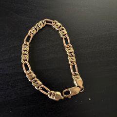 18k / ct gold bracelet / bangle 2 tone yellow gold