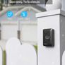 Cordless Electric Door Bell Chime Kit with 1500 ft Range, IP55 Weatherproof, 55 Chimes, 5-Level Volume and LED Indicator, Battery Included (Black) Image 5