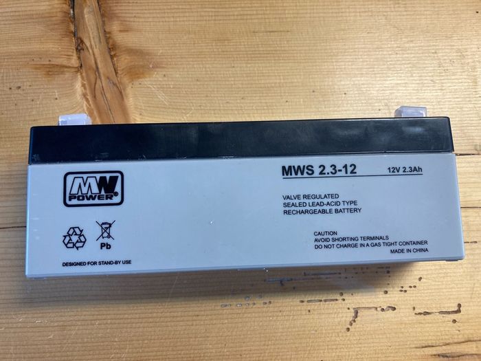 12V. 2.3Ah rechargeable battery, brand new.