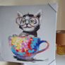 Cute Cat Painting - acrylic on canvas Image 3