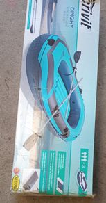 3-Person Inflatable Dinghy Bundle Complete Water Adventure Set New