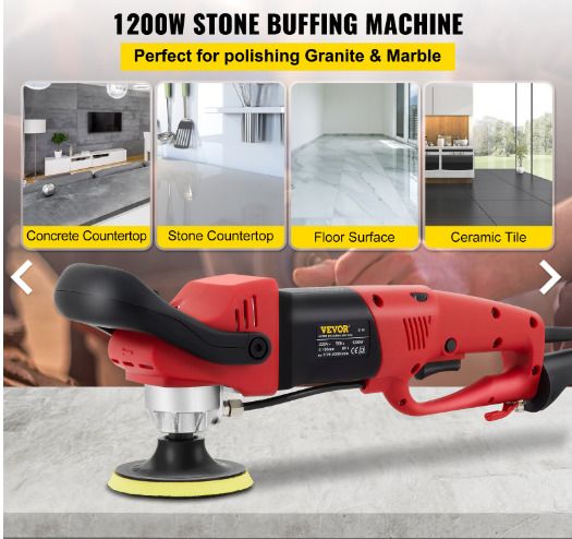 Variable Speed Wet Polisher Grinder Polishing Granite Concrete Marble