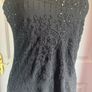 Maria Bonita Black Beaded Evening Gown BNWT Size 10-12 Approx Image 8