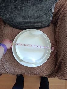 Two ceramic serving plates