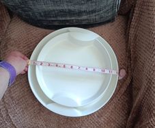 Two ceramic serving plates
