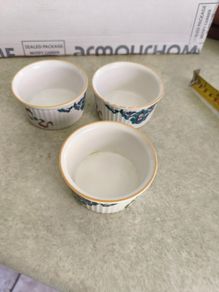 Set of 3 Royal Worcester Floral Ramekins