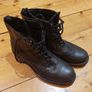 Carl Scarpa green ankle boots size 8 Eur 42 - lovely soft leather and lace closing detail - postage included Image 8