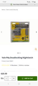 Deadlocking front door latch