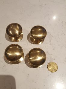 Brass door handle