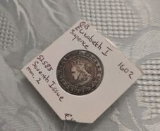 1602 Elizabeth 1 Sixpence Seventh issue mm2