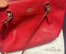 Red authentic coach medium sized bag
