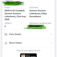 UB40 summer sessions