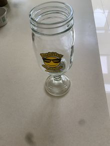 Bubba Gump mason jar glass