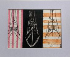 Original Art Boat Art Yacht Art contemporary Irish Art abstract painting