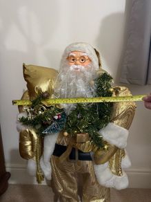 Large Gold Santa