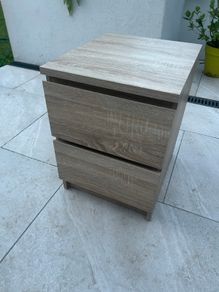 2 drawer bedside locker