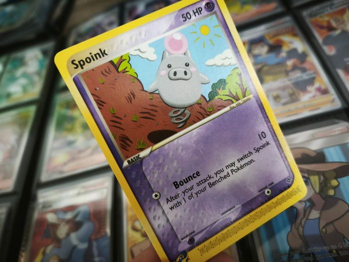 Spoink ! from Ex Dragon Set ! 2003 ! Vintage Pokemon Card !
