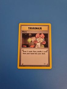 Mary Trainer Pokemon Card from Vintage Set Neo Genesis