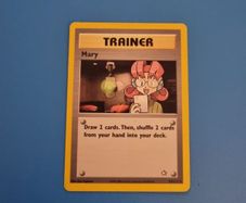 Mary Trainer Pokemon Card from Vintage Set Neo Genesis