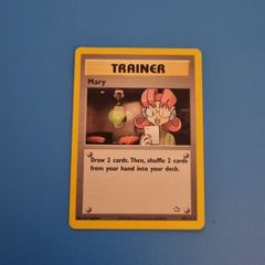 Mary Trainer Pokemon Card from Vintage Set Neo Genesis
