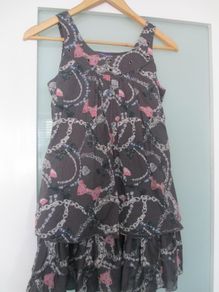 M&S Marks and Spencer Limited Collection Brown & Grey Dress Age 11 yrs