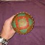 Vintage Brass and Enamel bowl Image 3