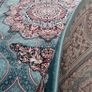 Rug Oriental Style Blue Tabriz Rug Carpet Timeless Persian-Inspired Design Image 6